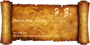 Herczka Zita névjegykártya